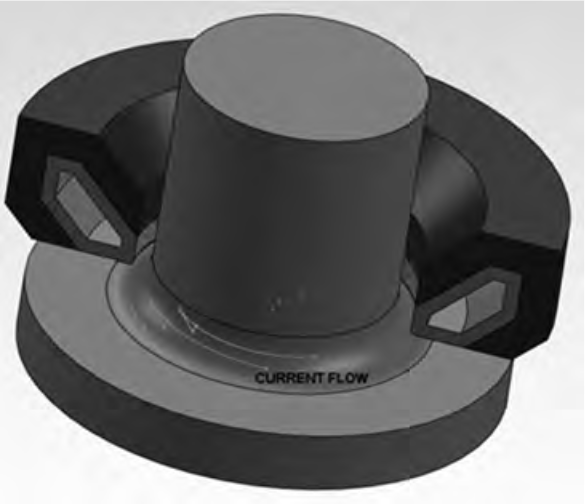 Fluxtrol | Design and Fabrication of Inductors for Induction Heat Treating - Fig. 10 Encircling drawing for spindle