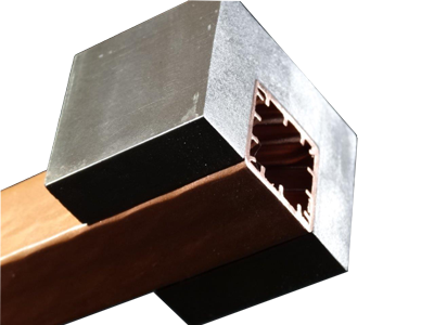 Copper profile with Fluxtrol concentrator