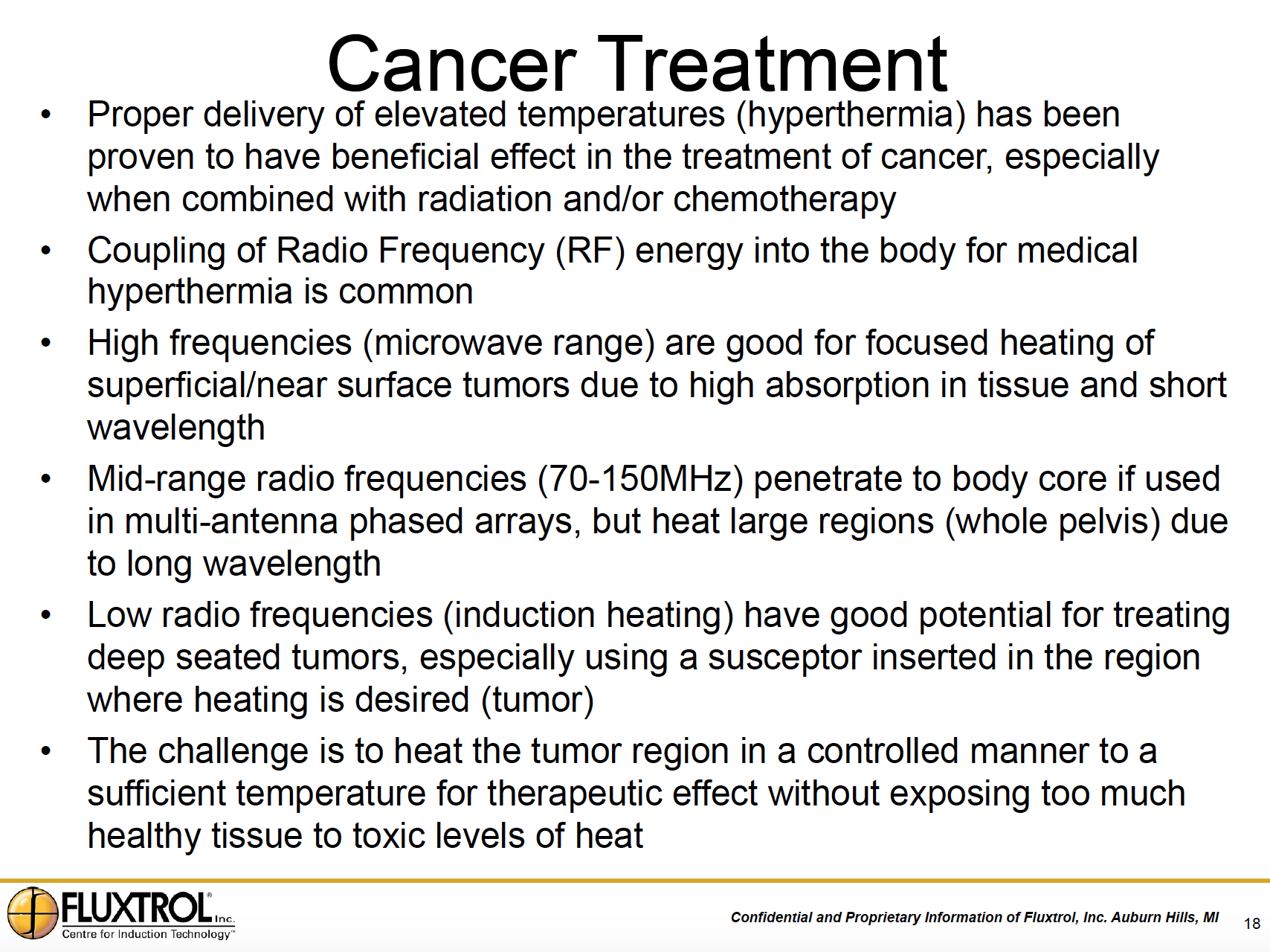 Fluxtrol | Applications of Induction Heating Enabling Advancement in Materials Science Figure 17 - Cancer Treatment