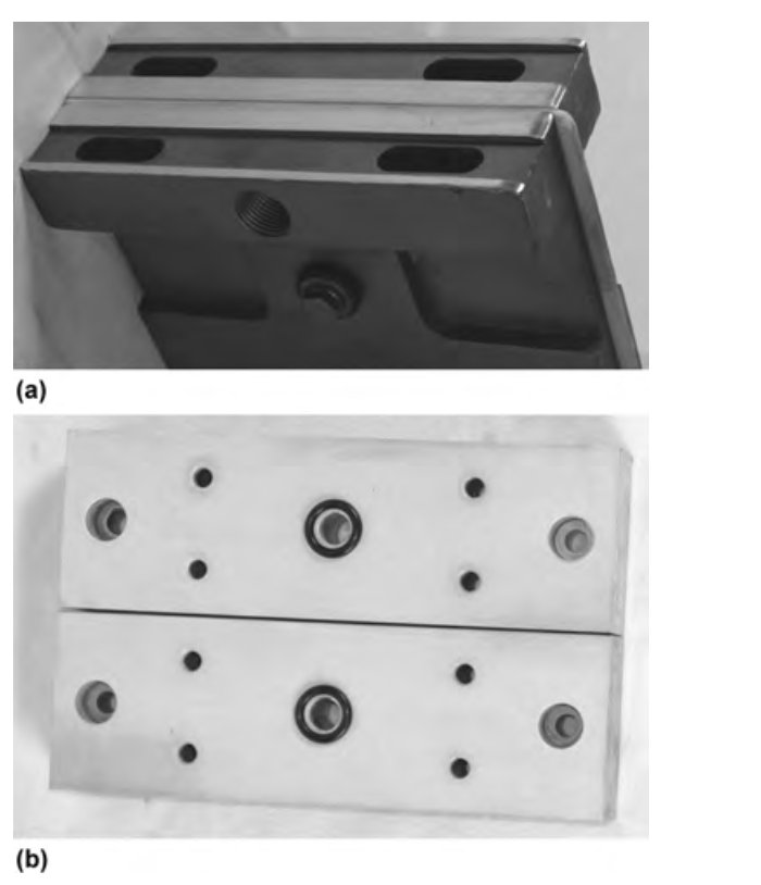 Fluxtrol | Design and Fabrication of Inductors for Induction Heat Treating - Fig. 24 (a) Fishtail-type and (b) flat plate machined coil contact types