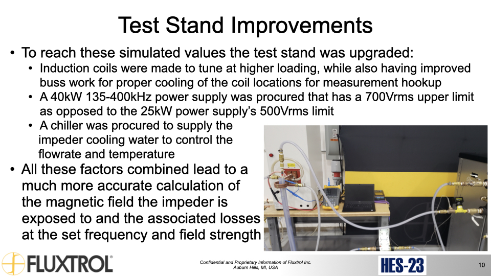 Fluxtrol | HES 23 Physical Simulation and Computational Modelling for Validation of Soft Magnetic Composite Impeder Performance - Slide 10