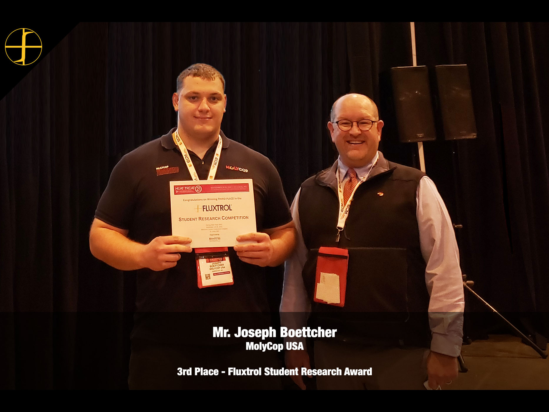 Fluxtrol Student Research Award Winners Announced at HEAT TREAT 2021 Joseph Boettcher 3rd Place