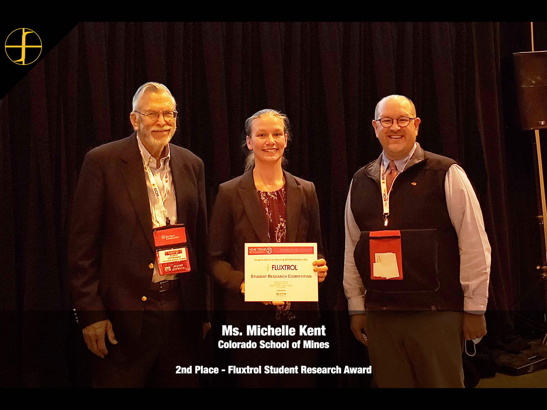 Fluxtrol Student Research Award Winners Announced at HEAT TREAT 2021 Michelle Kent 2nd Place