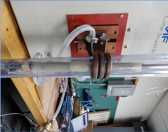 Fluxtrol | UIE 2021 Physical Simulation of Soft Magnetic Composite Impeder Performance for use in Induction Tube Welding Systems - Figure 2: Impeder test stand